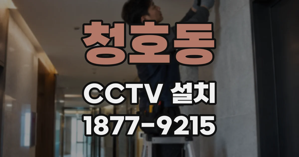 청호동 CCTV 설치