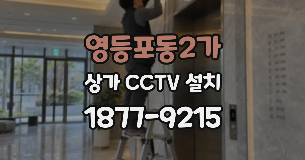 영등포동2가 상가 CCTV 설치