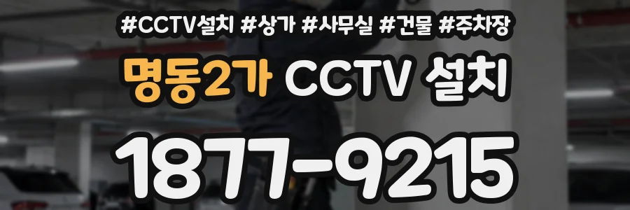 명동2가 CCTV 설치