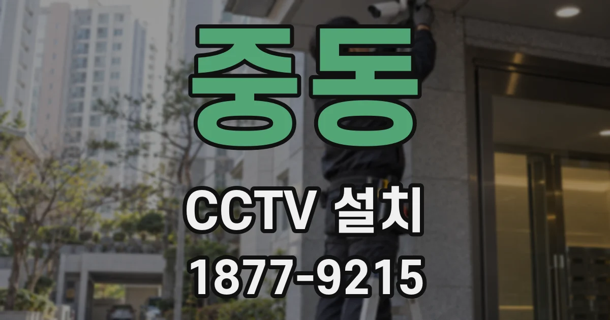 중동 CCTV 설치