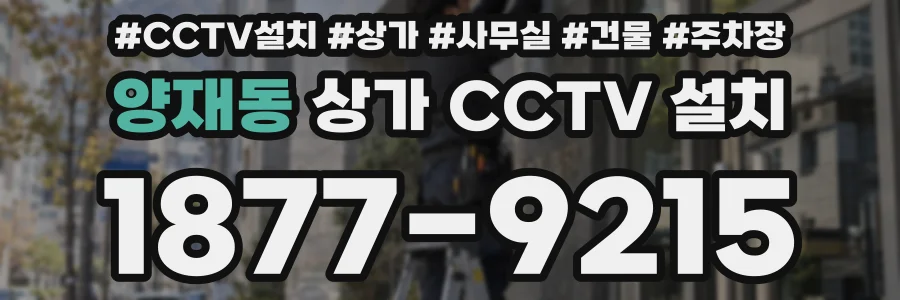 양재동 상가 CCTV 설치