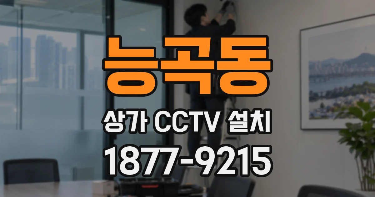 능곡동 상가 CCTV 설치