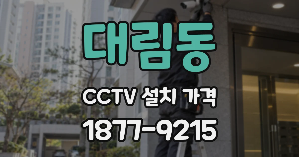 대림동 CCTV 설치 가격