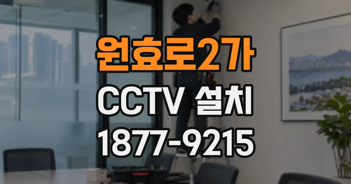 원효로2가 CCTV 설치