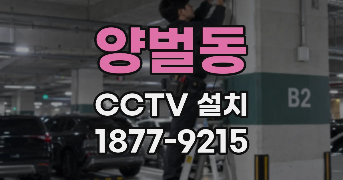 양벌동 CCTV 설치