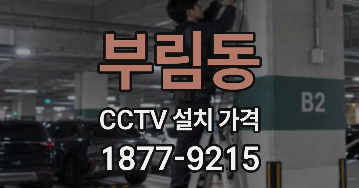 부림동 CCTV 설치 가격