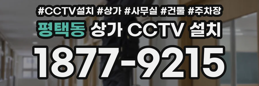 평택동 상가 CCTV 설치