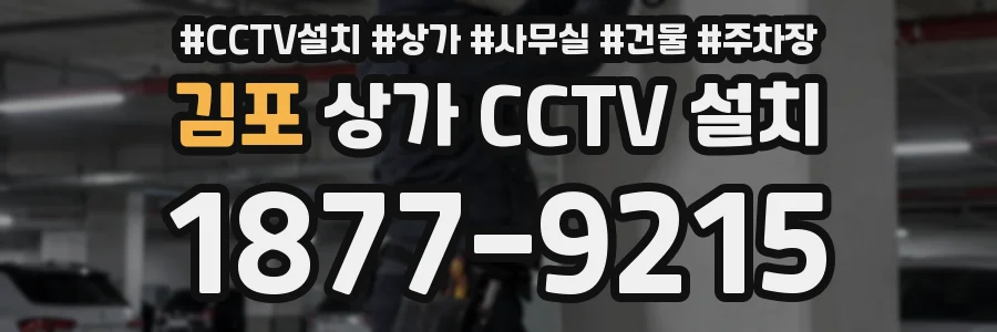 김포 상가 CCTV 설치