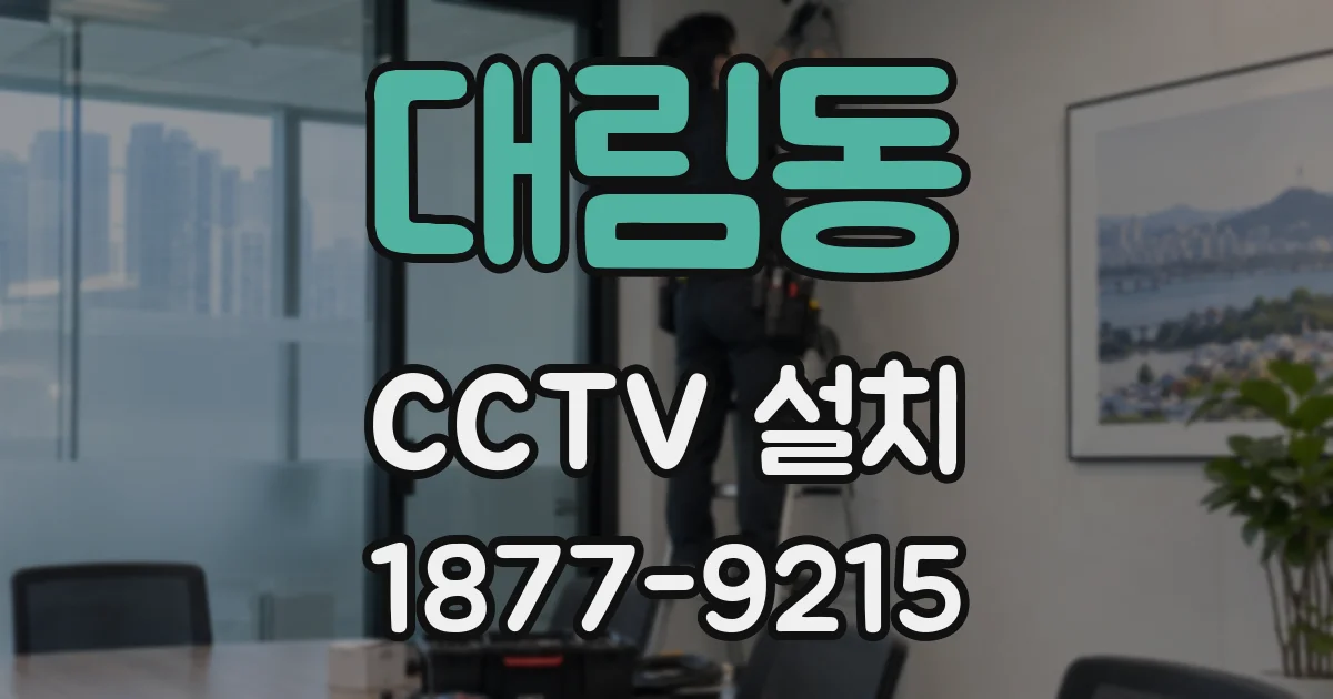 대림동 CCTV 설치