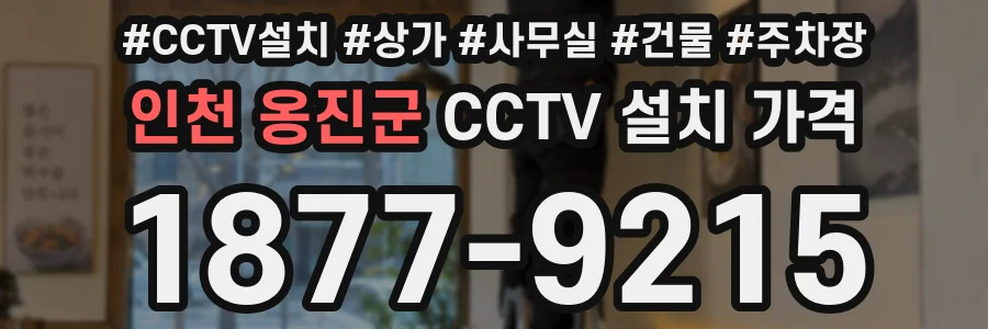 인천 옹진군 CCTV 설치 가격