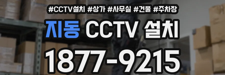 지동 CCTV 설치