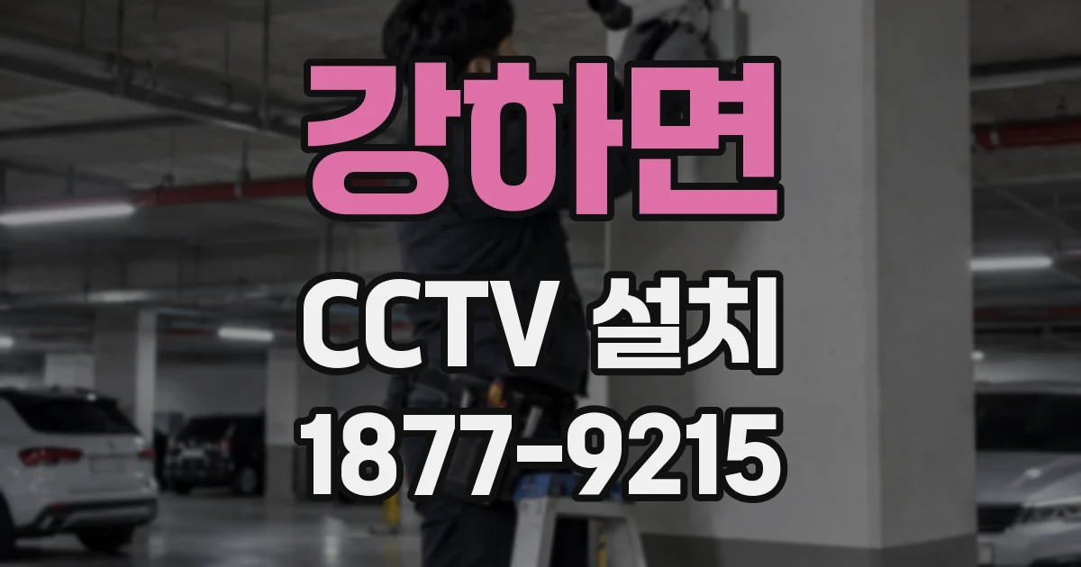 강하면 CCTV 설치