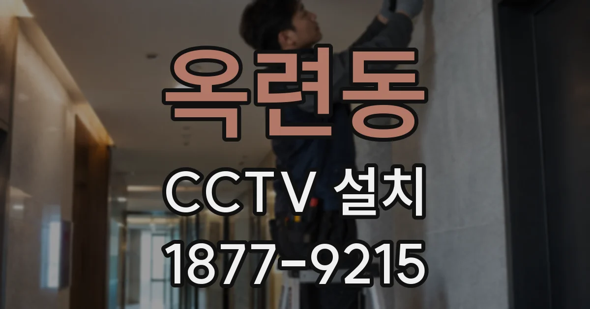 옥련동 CCTV 설치
