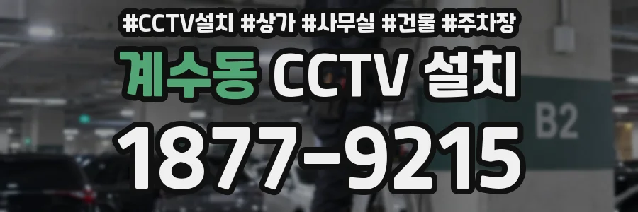 계수동 CCTV 설치