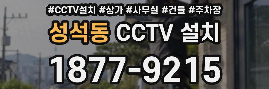 성석동 CCTV 설치