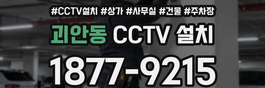 괴안동 CCTV 설치