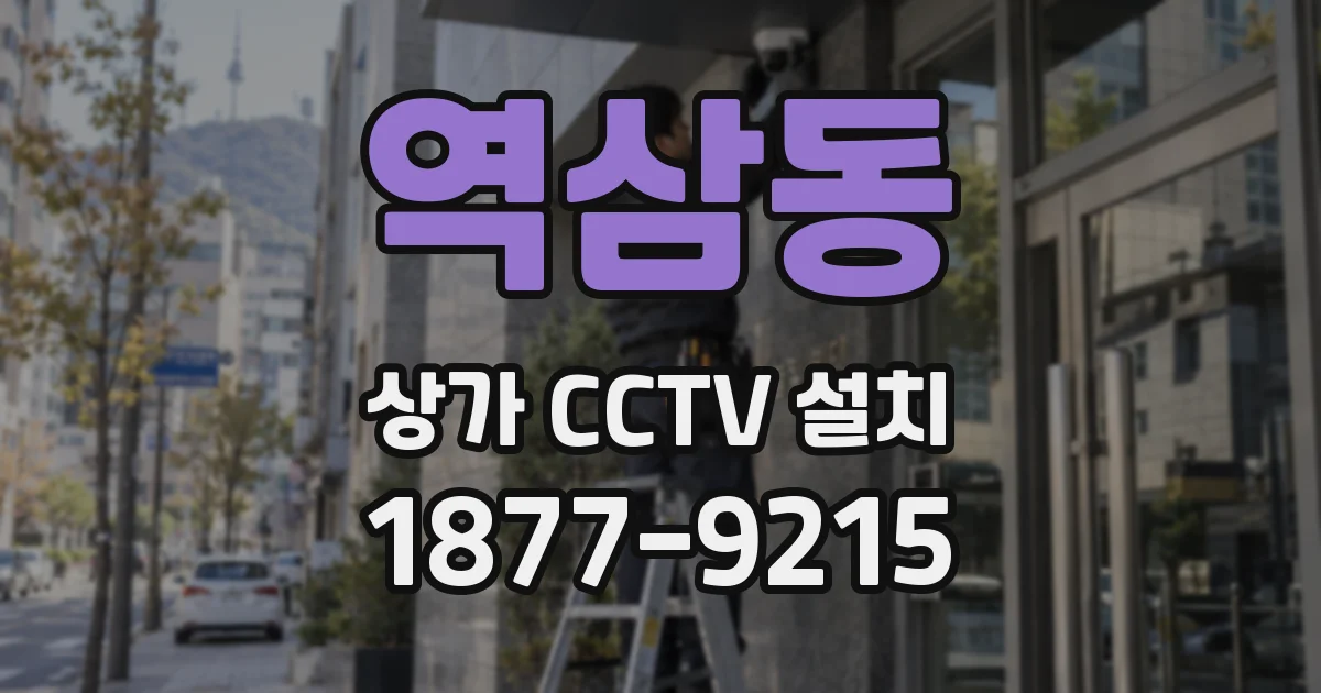 역삼동 상가 CCTV 설치