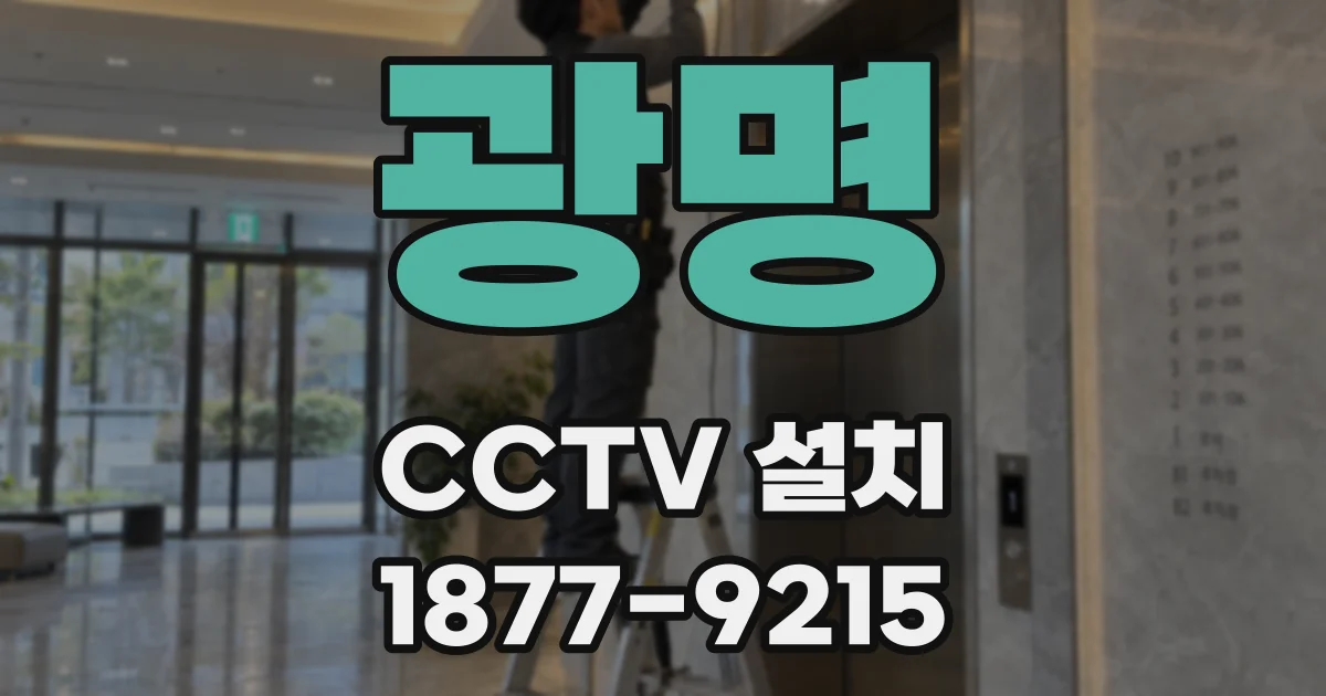 광명 CCTV 설치