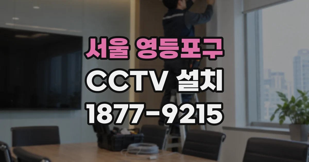 서울 영등포구 CCTV 설치
