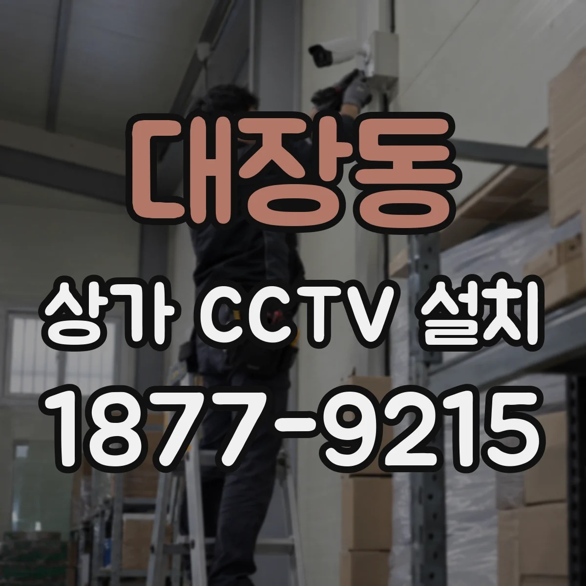 대장동 상가 CCTV 설치