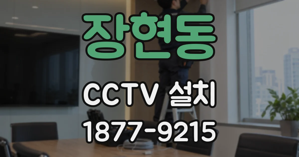 장현동 CCTV 설치