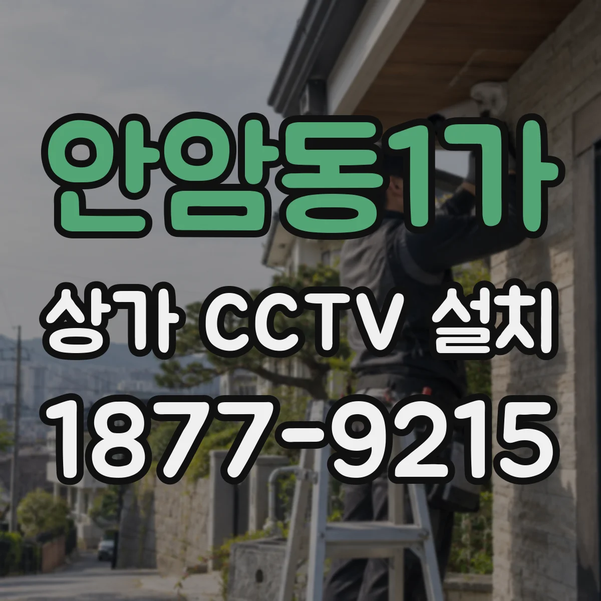 안암동1가 상가 CCTV 설치