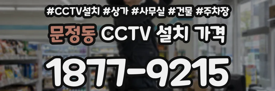 문정동 CCTV 설치 가격