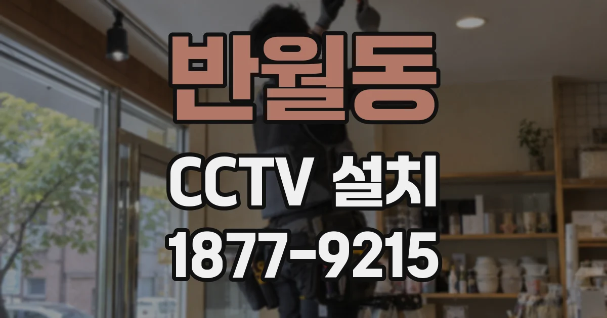 반월동 CCTV 설치