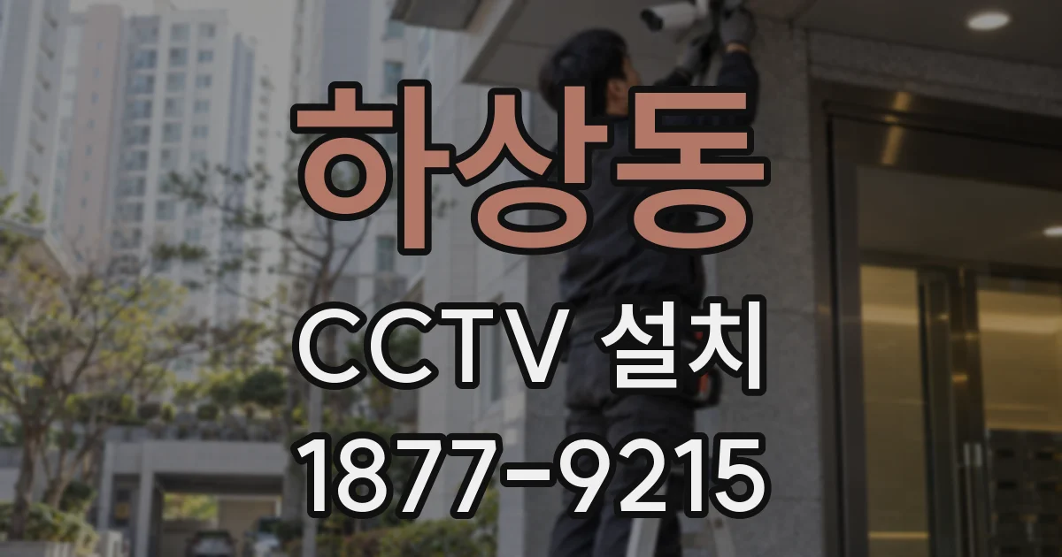 하상동 CCTV 설치