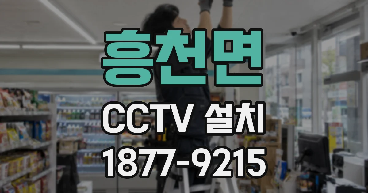 흥천면 CCTV 설치