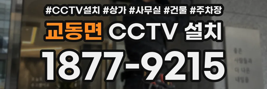 교동면 CCTV 설치