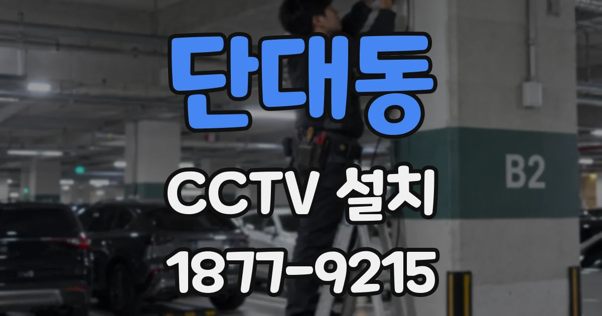 단대동 CCTV 설치