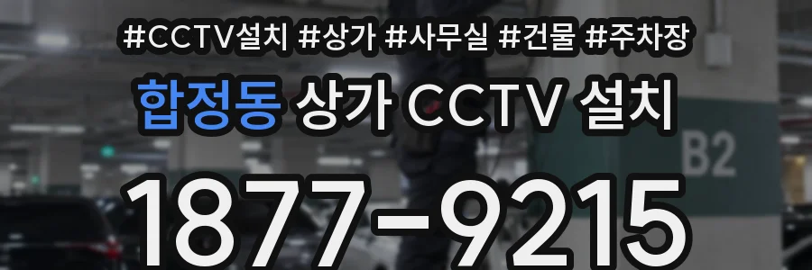 합정동 상가 CCTV 설치
