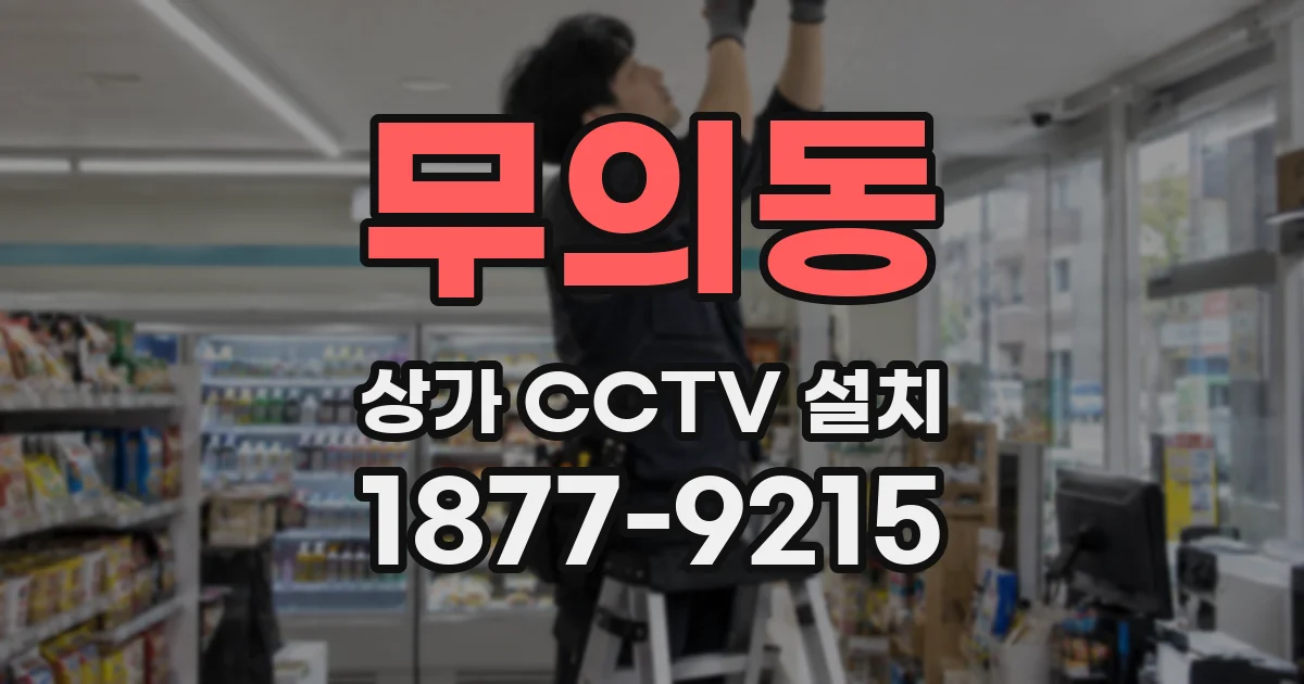 무의동 상가 CCTV 설치
