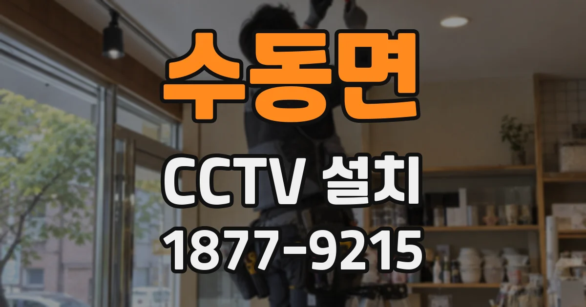 수동면 CCTV 설치