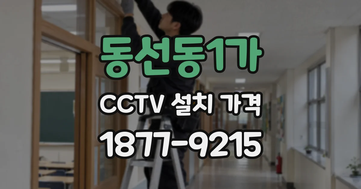 동선동1가 CCTV 설치 가격