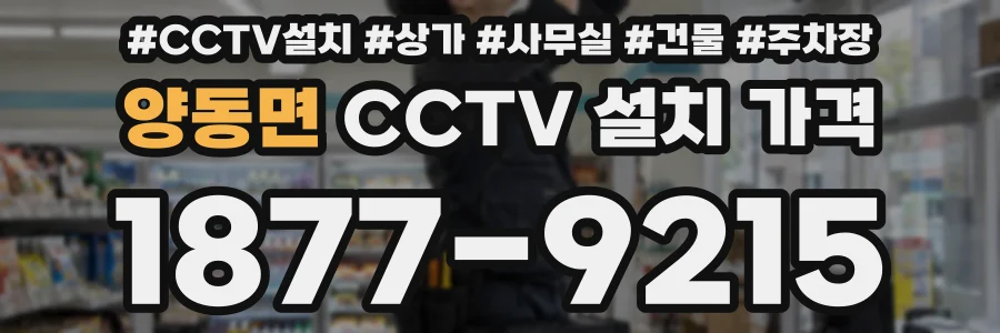 양동면 CCTV 설치 가격