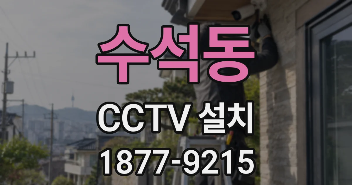 수석동 CCTV 설치