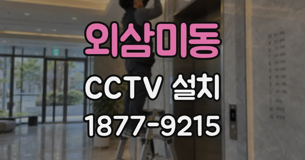 외삼미동 CCTV 설치