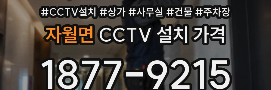 자월면 CCTV 설치 가격