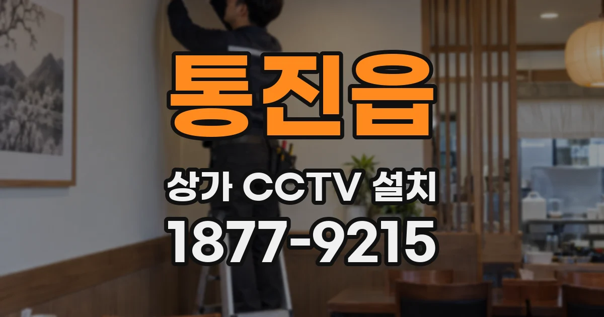 통진읍 상가 CCTV 설치