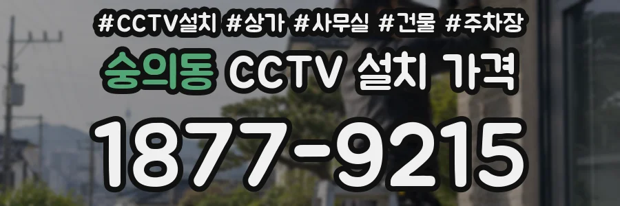 숭의동 CCTV 설치 가격