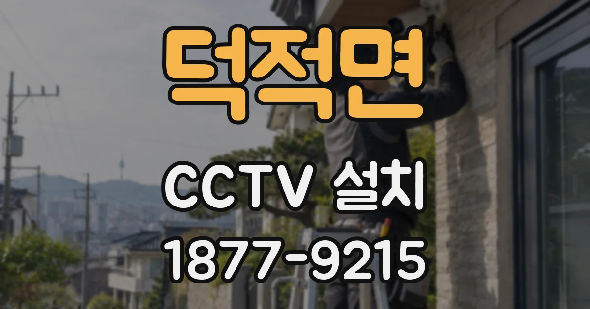 덕적면 CCTV 설치