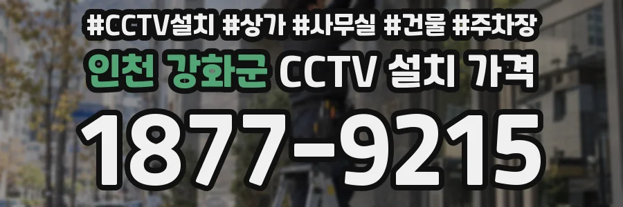 인천 강화군 CCTV 설치 가격
