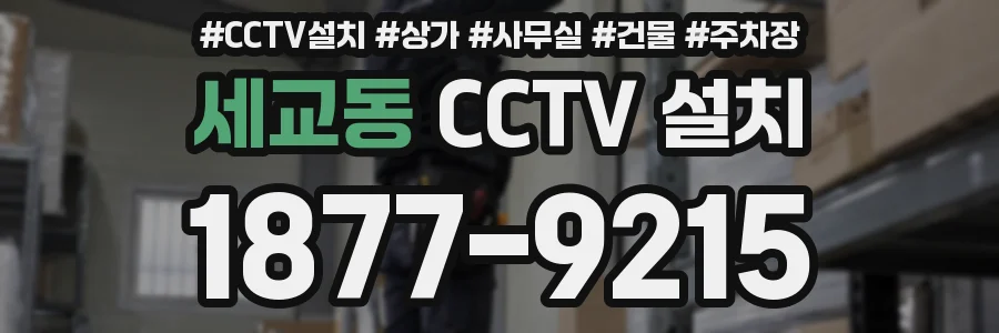 세교동 CCTV 설치