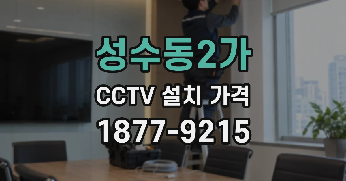 성수동2가 CCTV 설치 가격