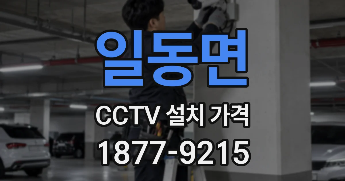 일동면 CCTV 설치 가격