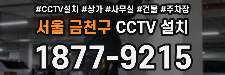 서울 금천구 CCTV 설치