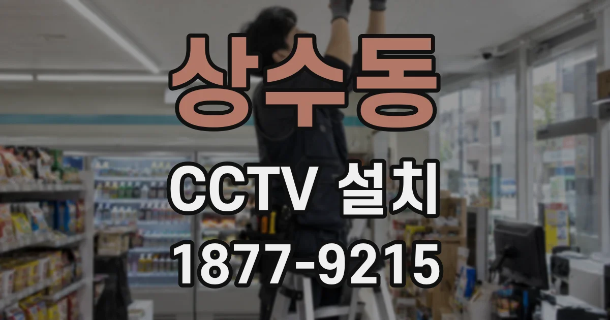 상수동 CCTV 설치
