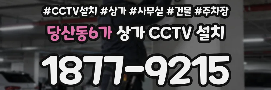 당산동6가 상가 CCTV 설치